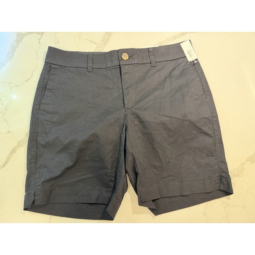 Old Navy Everyday Shorts Sz 8 Chino Mid Rise 7 Inseam Cotton Minimalist NWT!